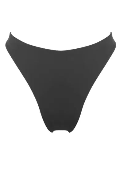 Black bikini bottom on a white background